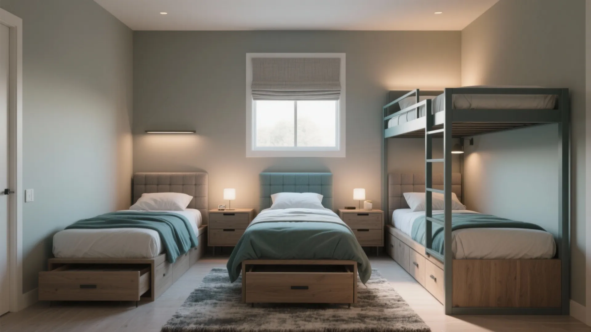 Small Room With 3 Beds: Space-Saving Design Ideas