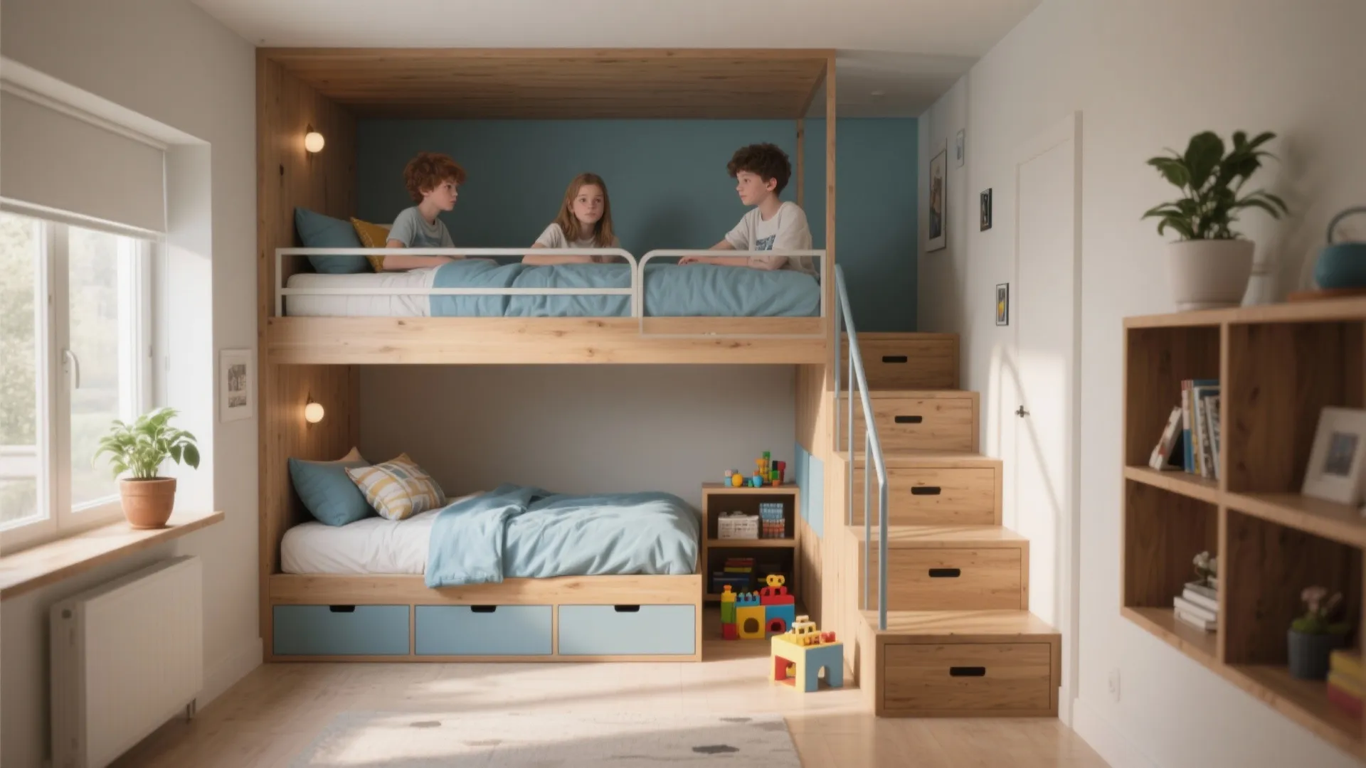 3 Beds in One Small Room: 5 Ideas: Creative, practical solutions to fit three beds into a tight bedroom without chaos