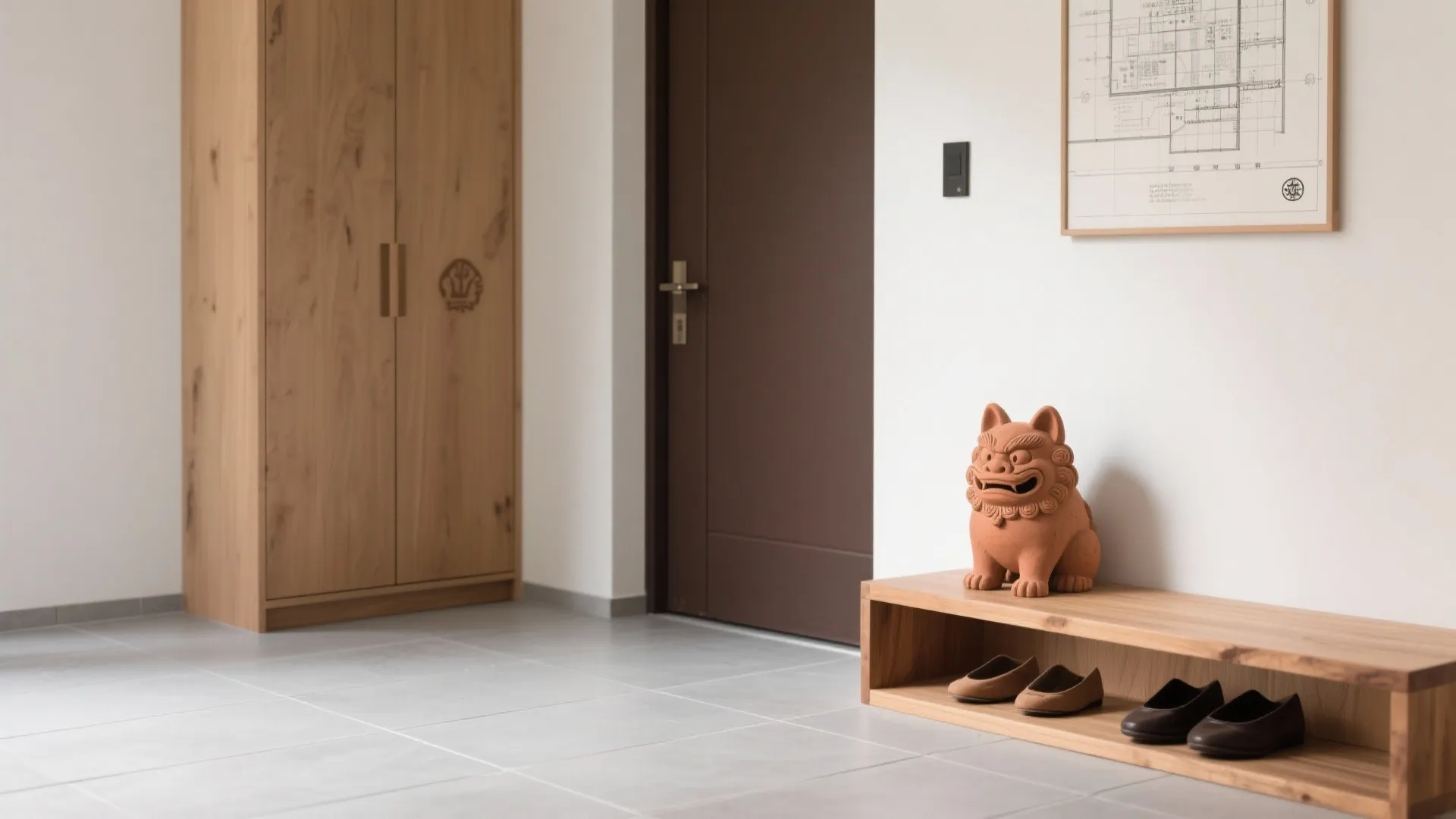 素材と色は“玄関建材”に合わせて3色以内に整える