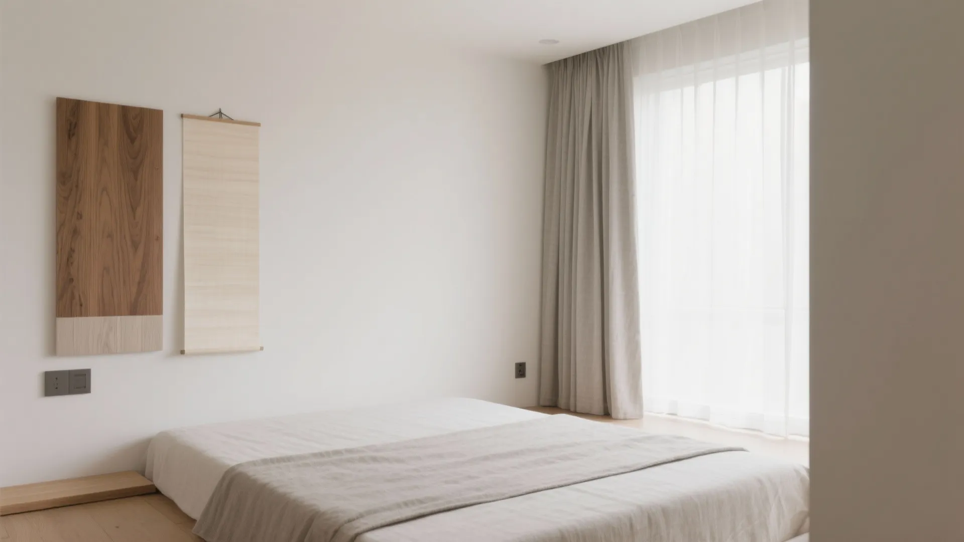 色は三色＋木目：日式風格の静けさを1Rに落とし込む