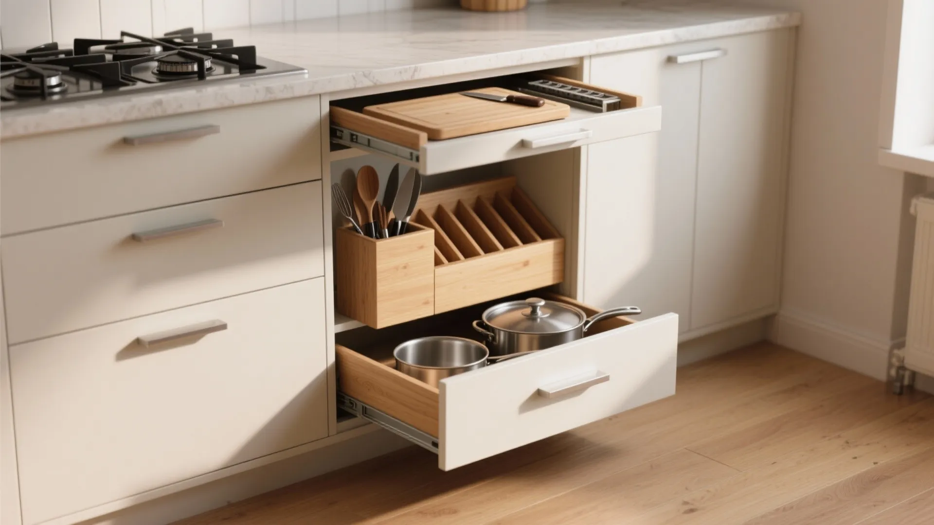 3-Drawer Kitchen Unit Ideas: 5 Small-Space Inspirations: Smart, stylish and space-saving 3 drawer kitchen unit concepts I use in real projects