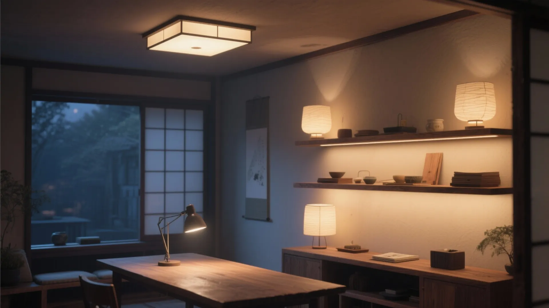 Tips 8: 照明は“3層構成”で夜の質感をデザイン（日式風格）
