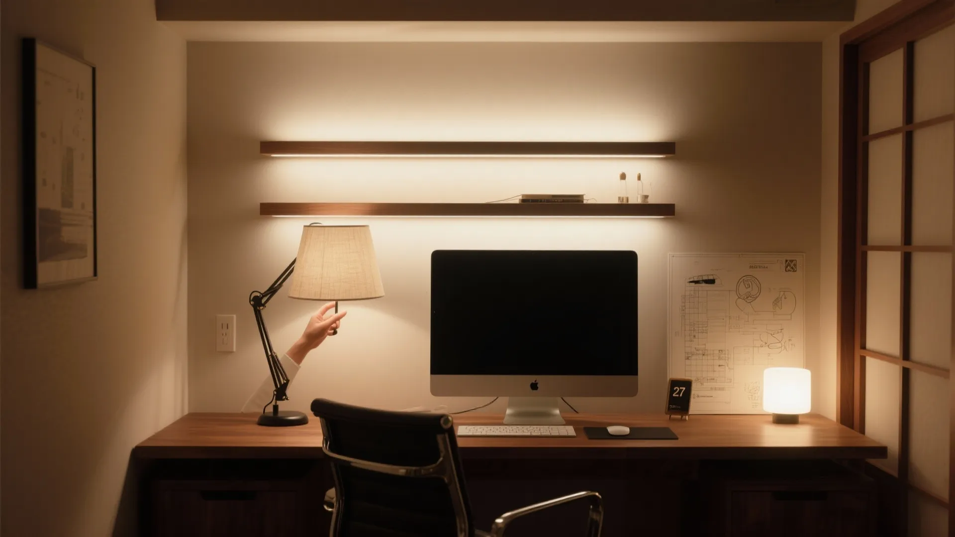 Tips 4: 光の3層設計で“画面だけ眩しい”を防ぐ（日式風格・収納技巧）