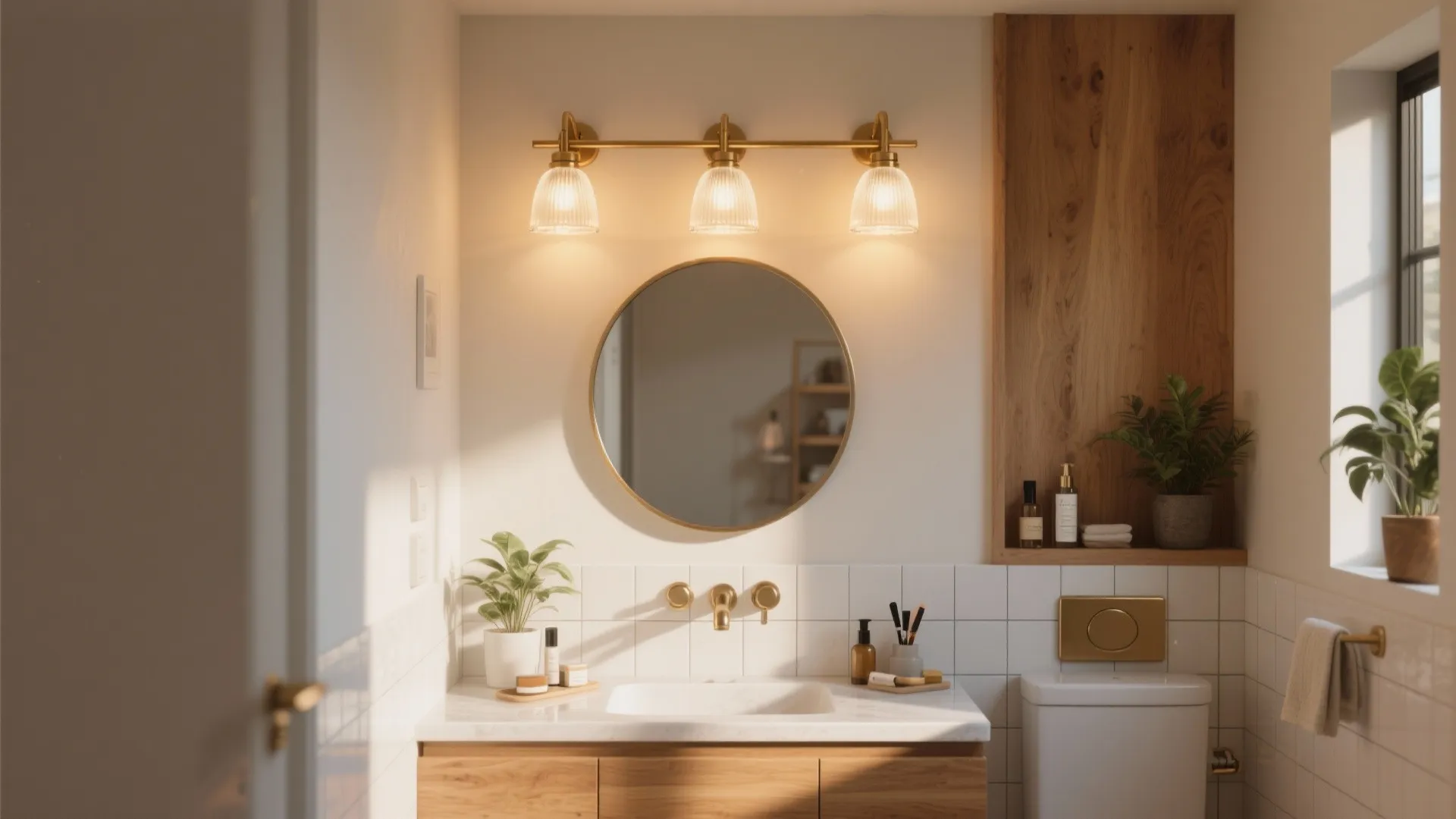 3 Light Bathroom Light Fixture Ideas: Small bathroom, big impact: 5 design inspirations for 3-light fixtures