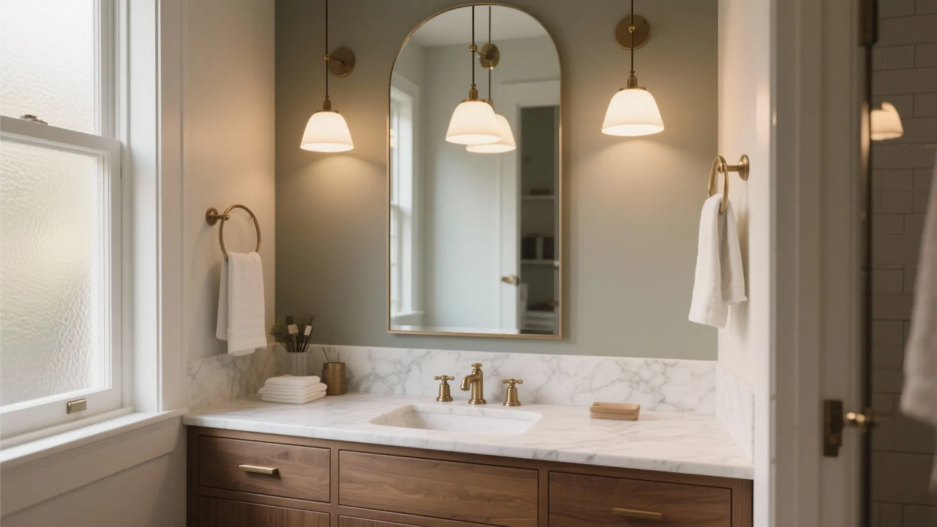 3 Light Bathroom Vanity Ideas: Small-bathroom lighting ideas: 5 creative inspirations for 3-light vanities
