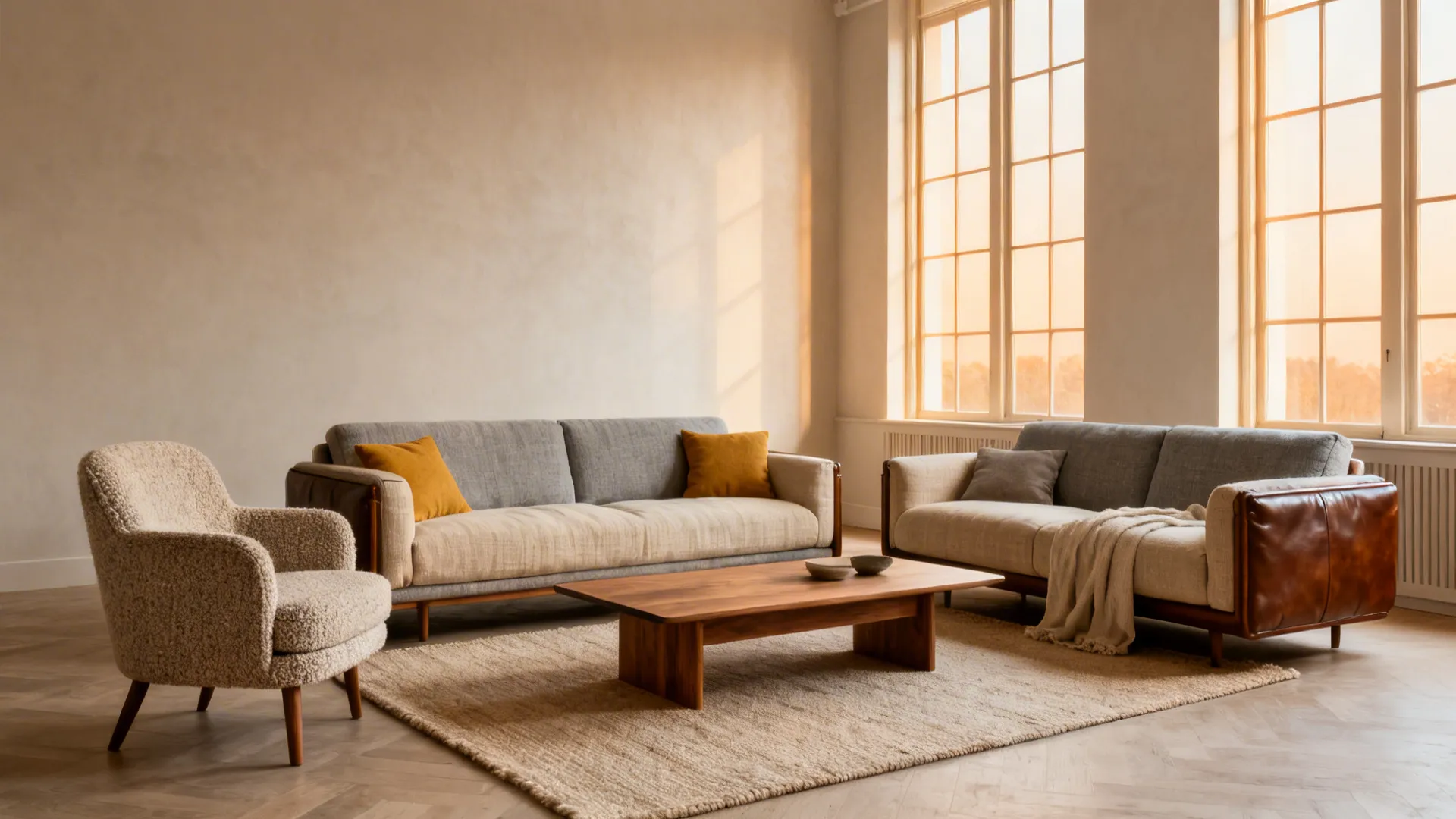 5 Living Room Ideas for a 3-Piece Sofa Set