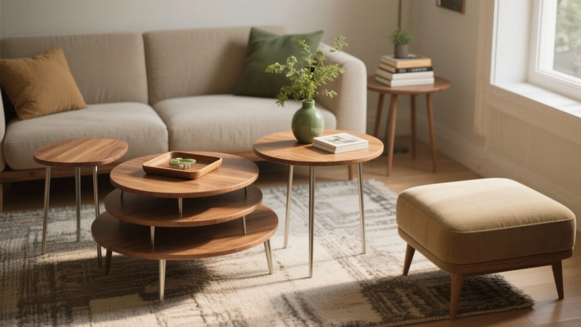 Stylish Living Room Table Sets of 3: 5 compact, clever trio table ideas to maximize style and function in small living rooms