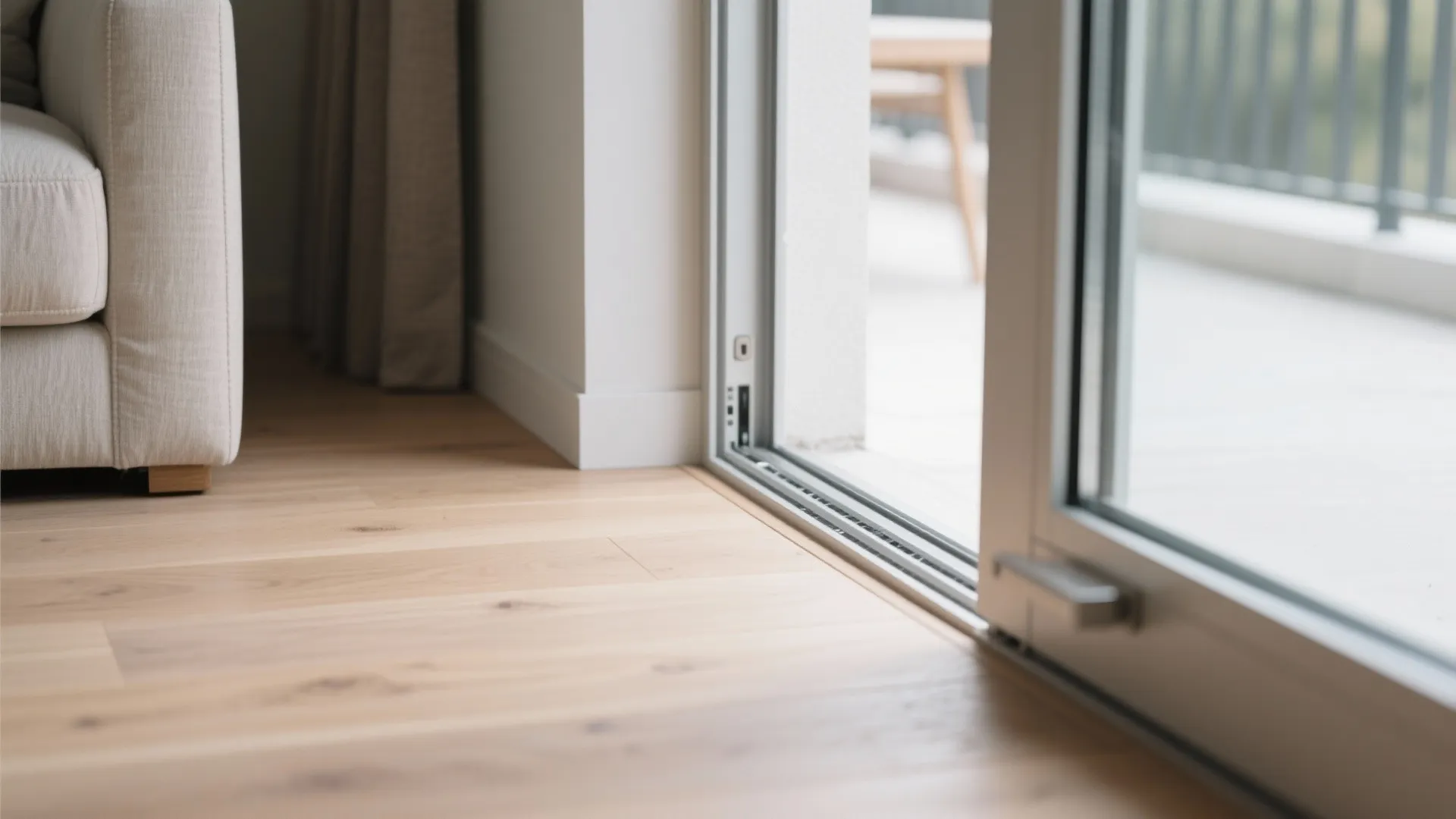 Minimalist Balcony-Living Fusion