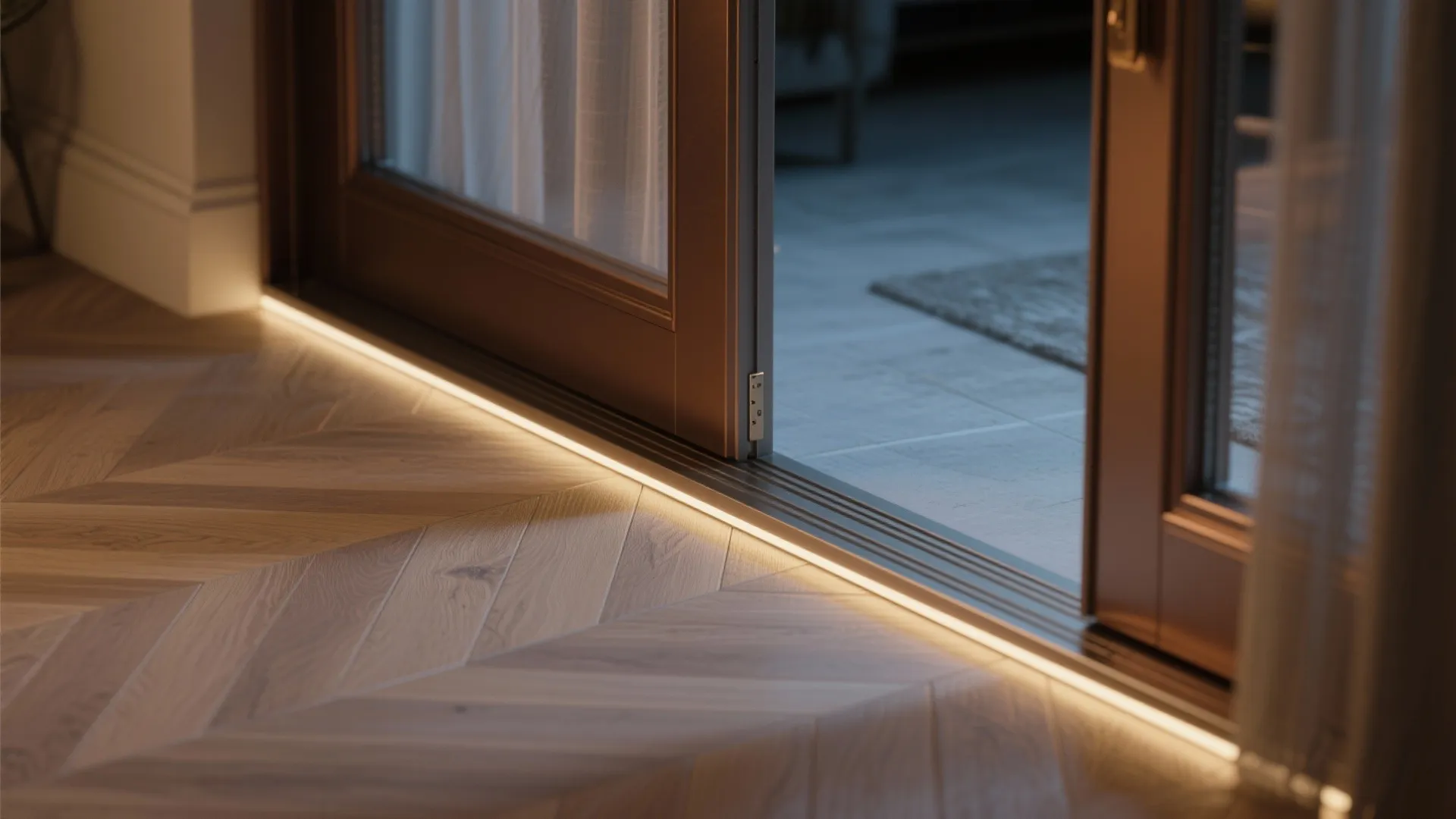 Color, lighting, and seamless floor thresholds