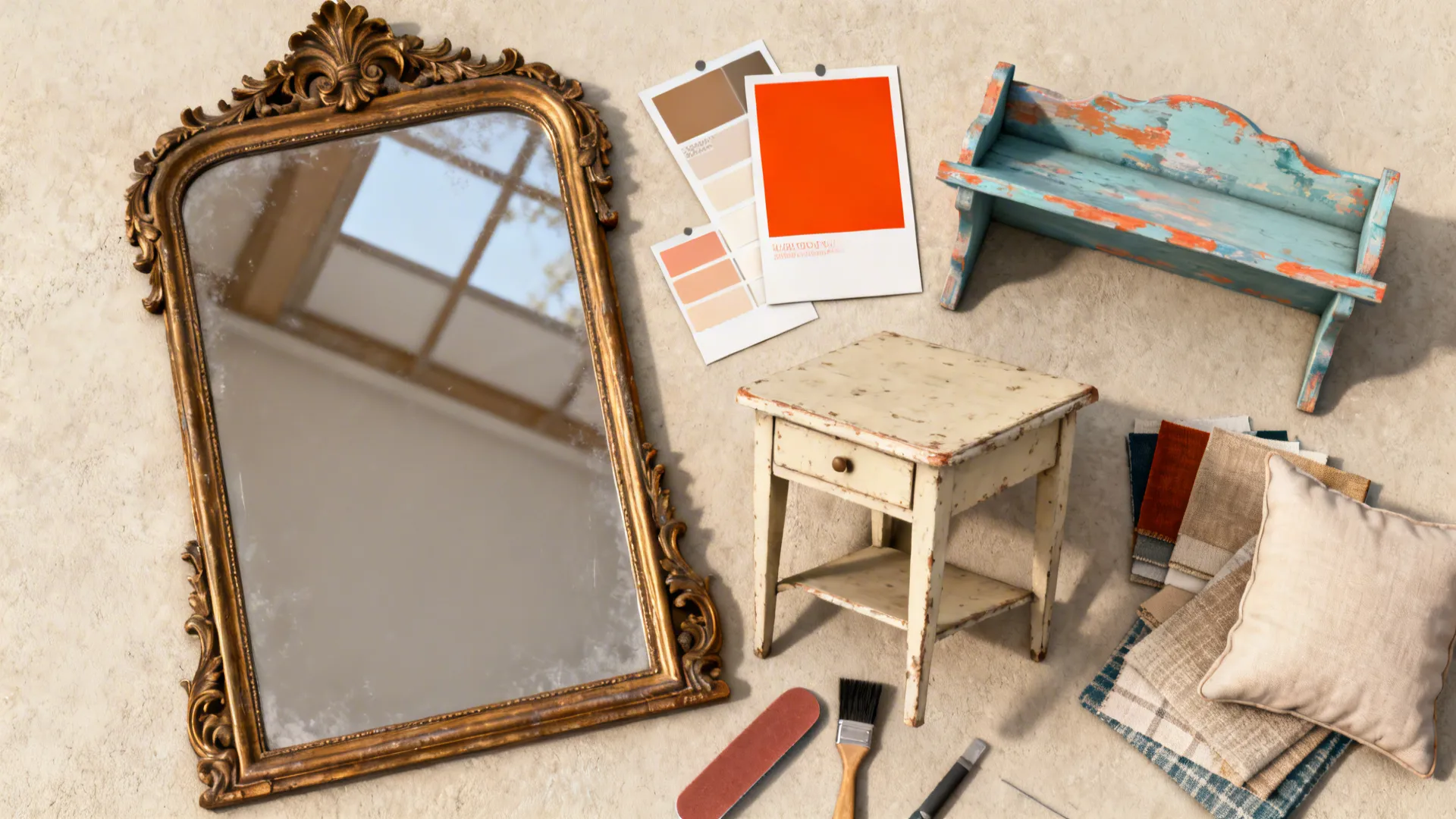 3. Thrifted focal pieces and DIY accents