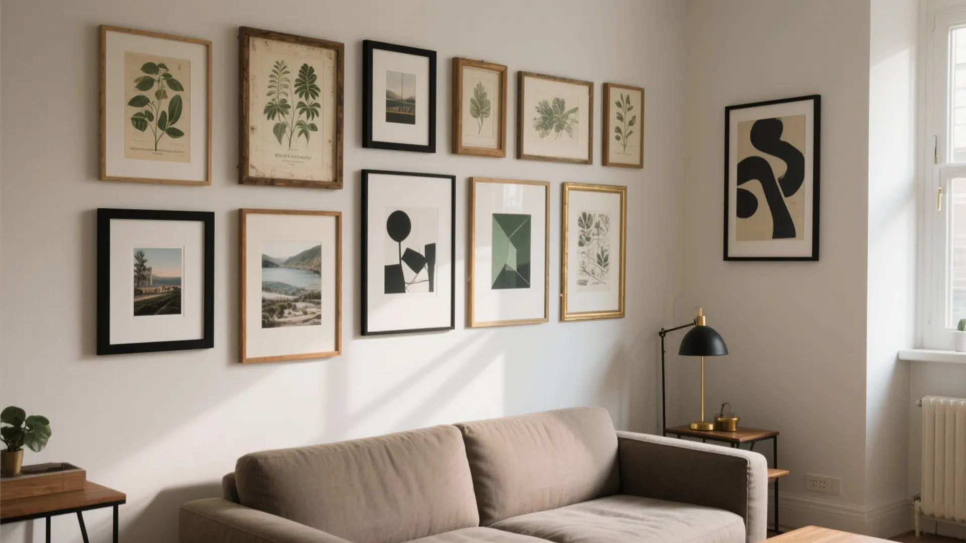 1) DIY Gallery Wall with Thrifted Frames