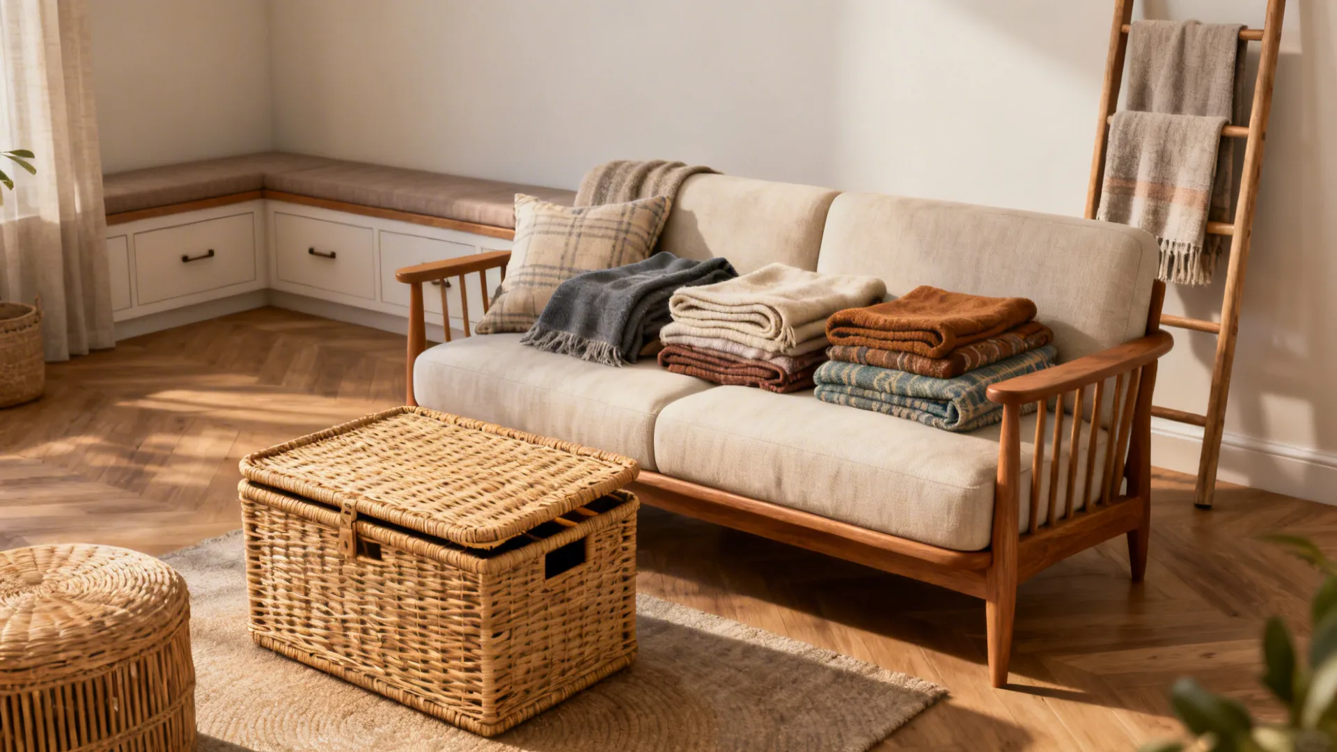 5 Cozy Throw Blanket Storage Ideas