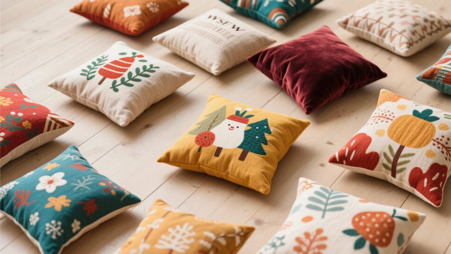 5. Statement Throw Pillows