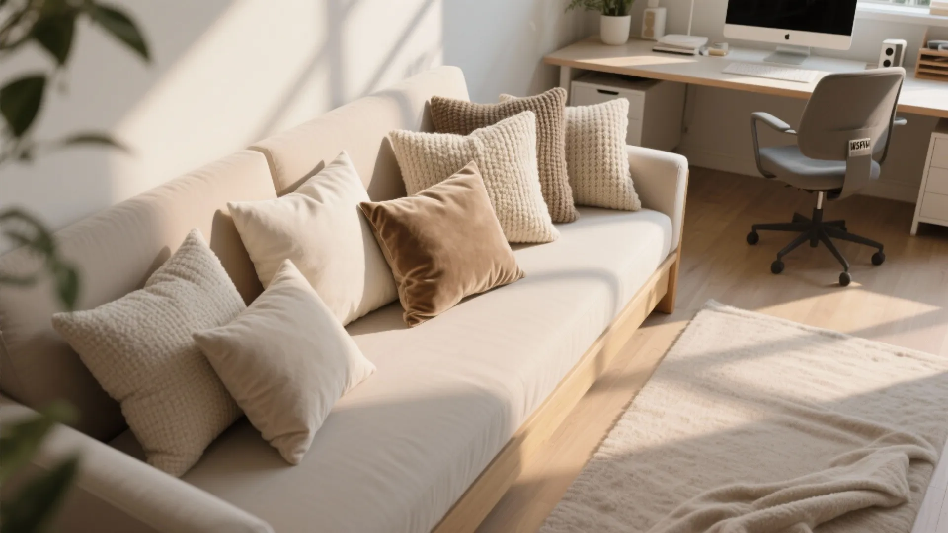 4. Layer with Throw Pillows