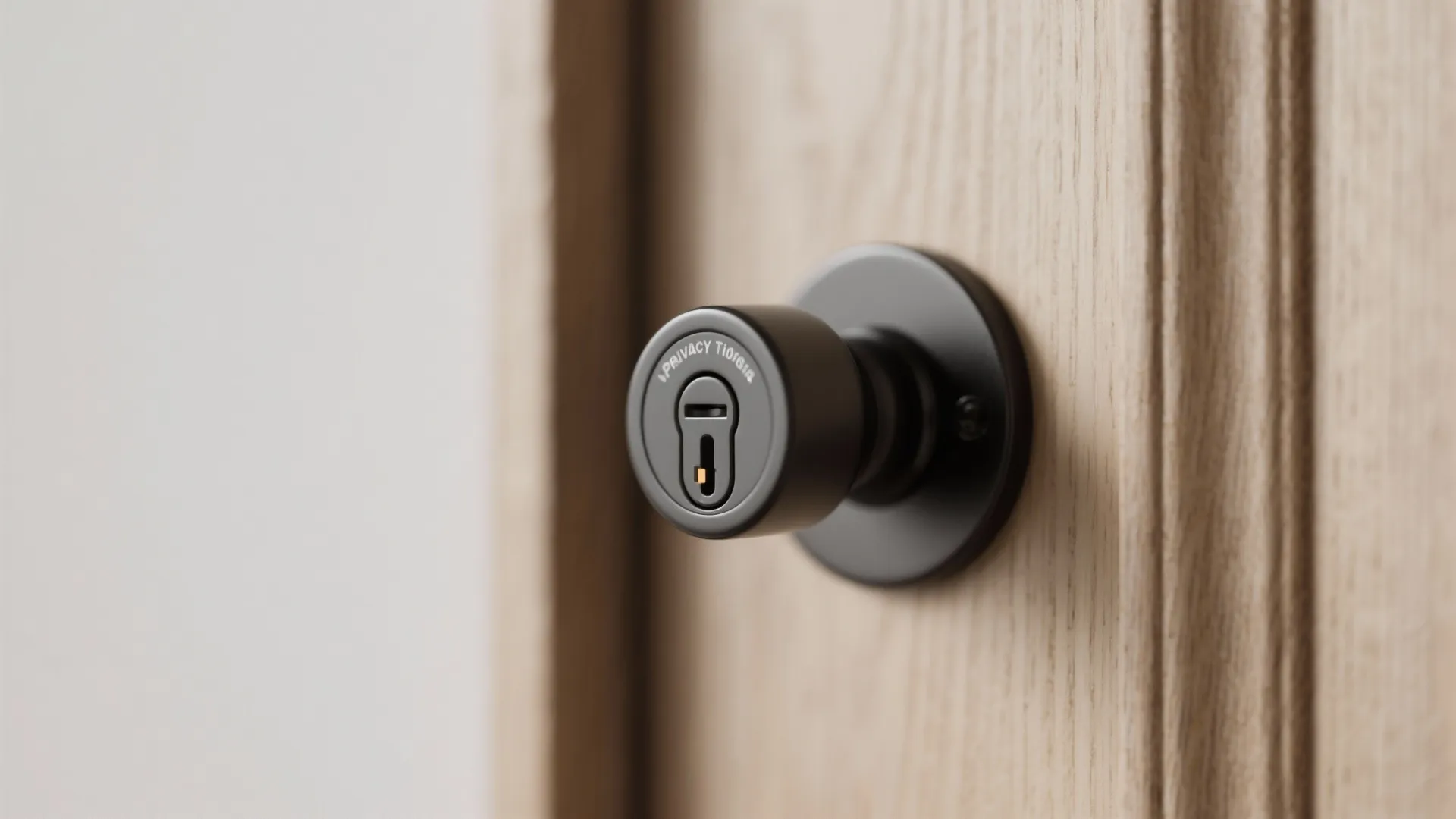 1) Minimalist Privacy Turn Locks (Thumbturn + Indicator)