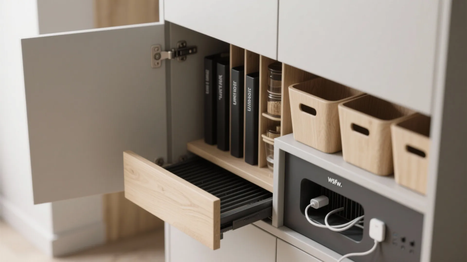 Minimalist storage that hides the mess