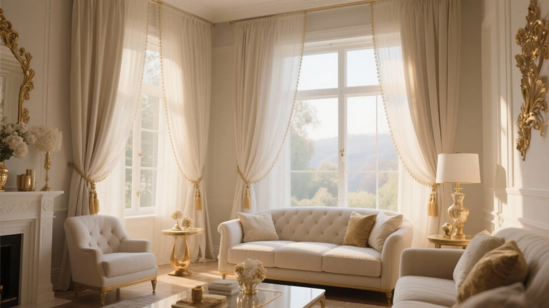 7. Tie-Back Sheer Panels