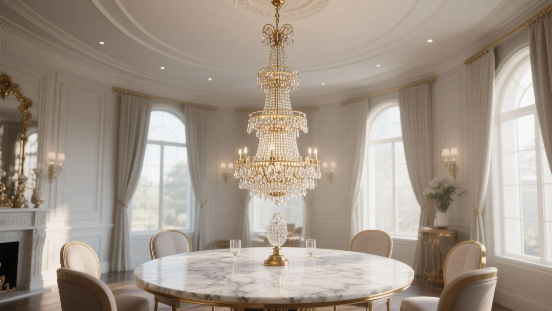 4. Tiered Chandelier