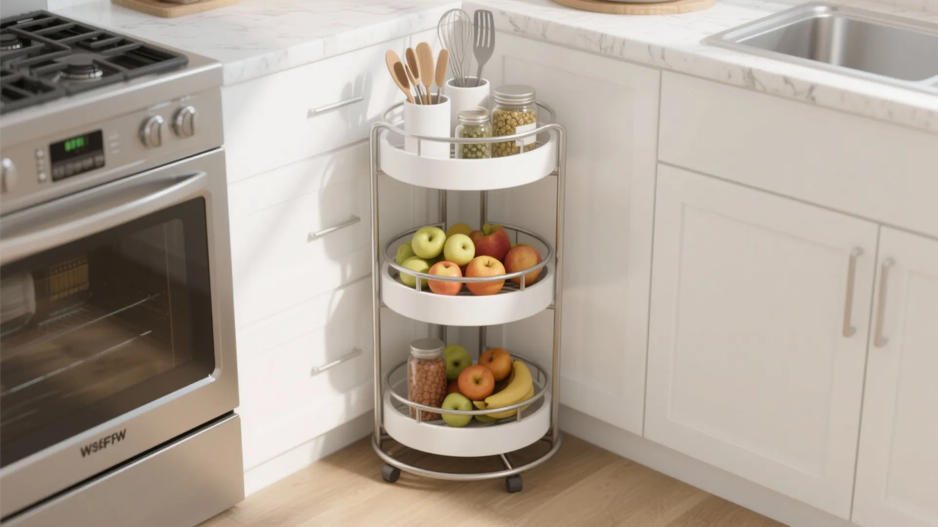 7. Tiered Corner Stands