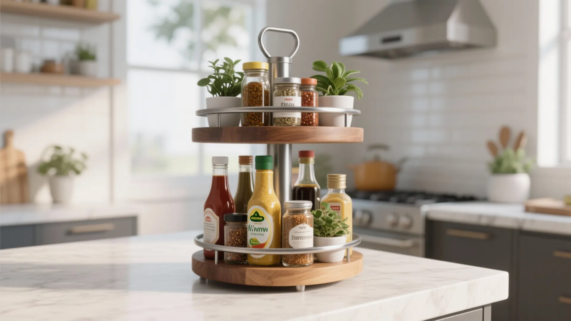 4. Tiered Countertop Stands