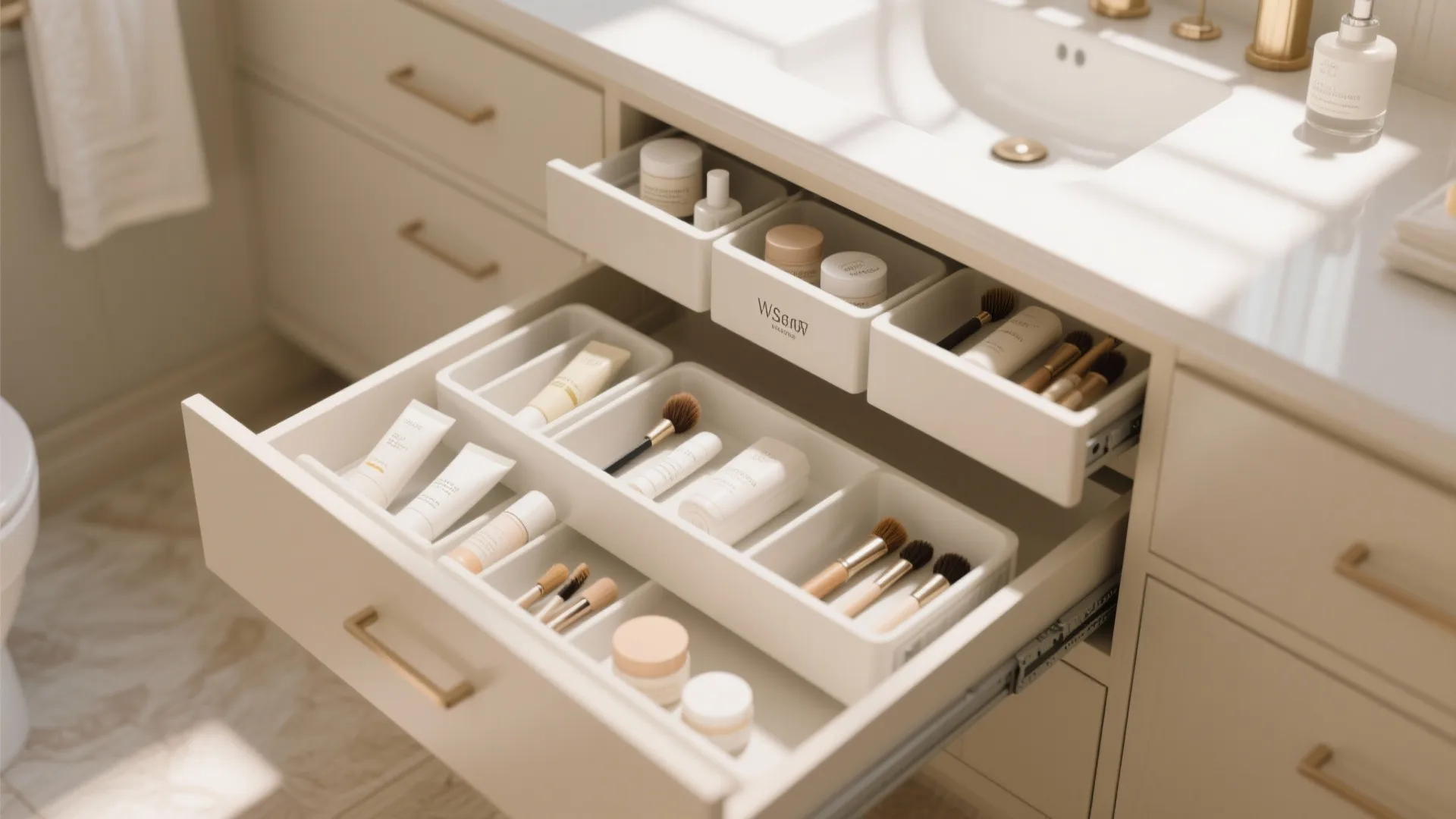 3. Tiered Drawer Inserts