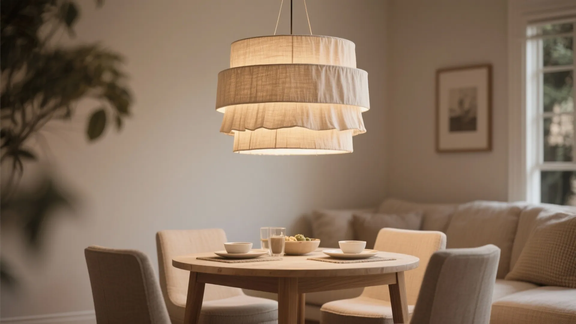 7. Tiered Drum Shade