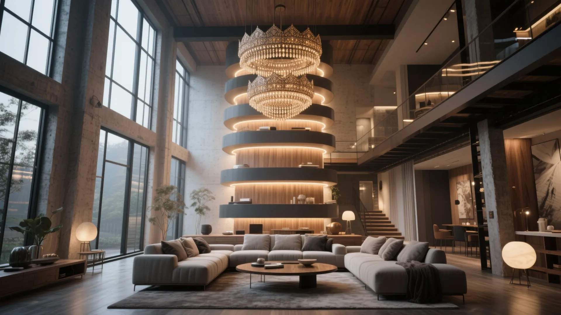 Tiered statement jhumar for double-height drama