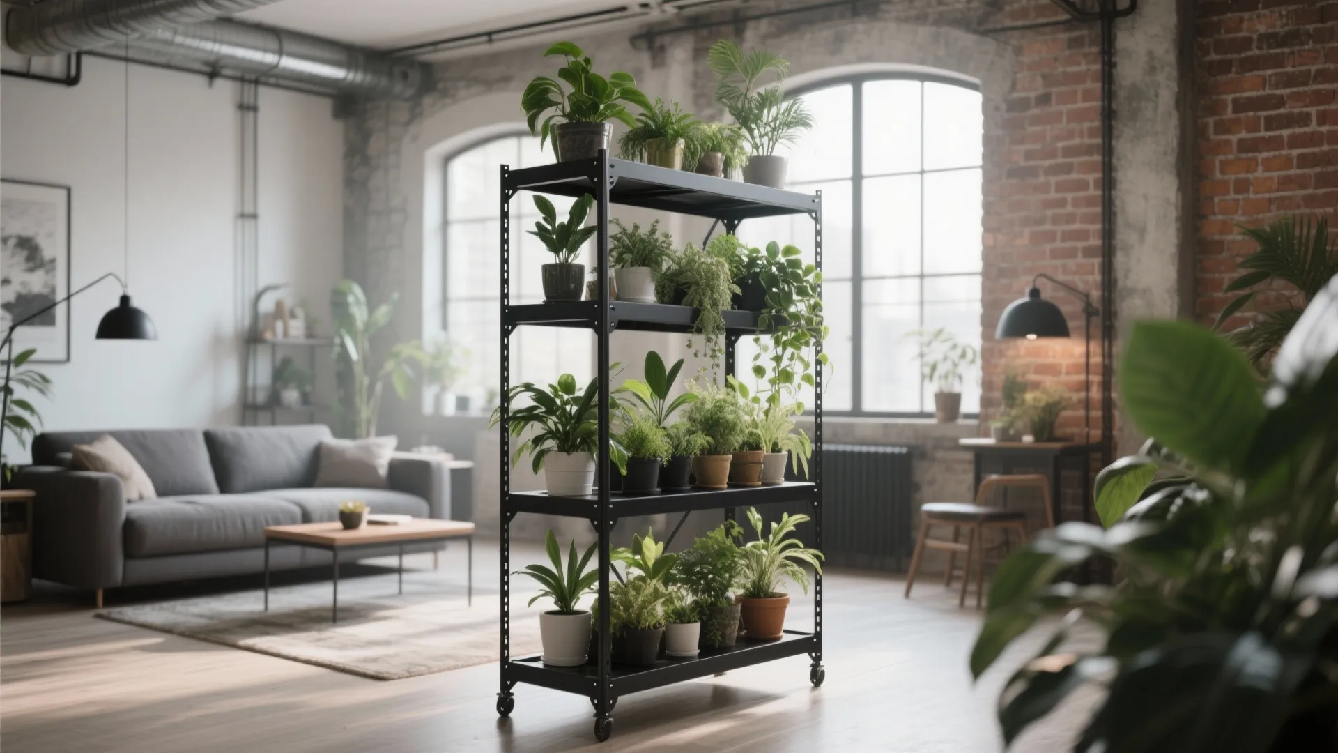 2. Tiered Metal Rack