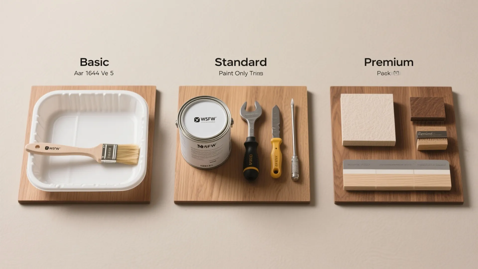 4. Tiered packages (Basic / Standard / Premium)