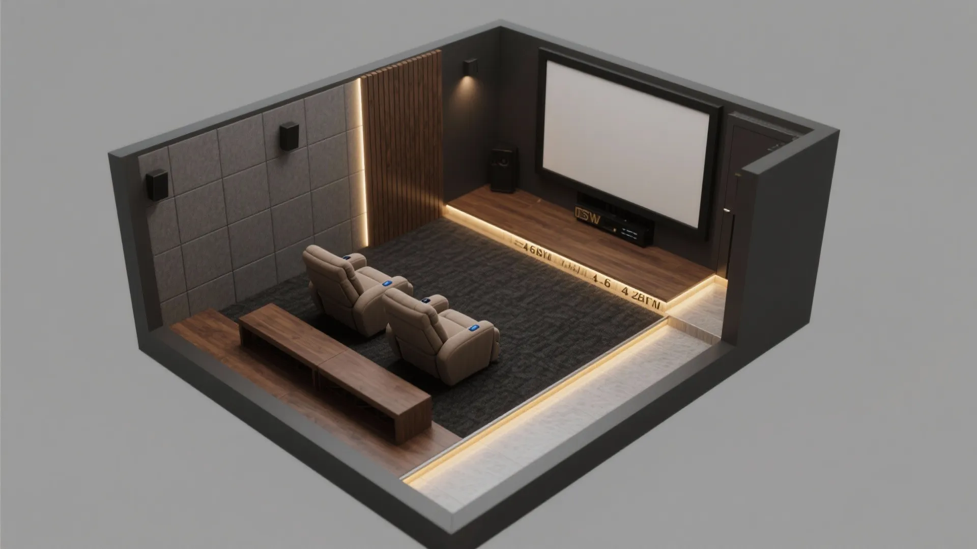 Smart seating: single row or tiered platform for sightlines