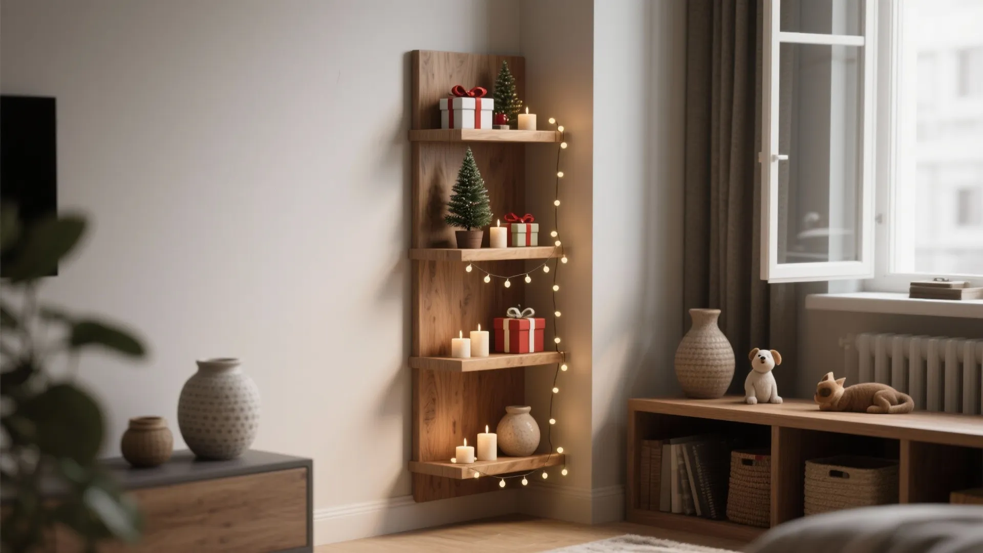 2. Tiered Shelf Display