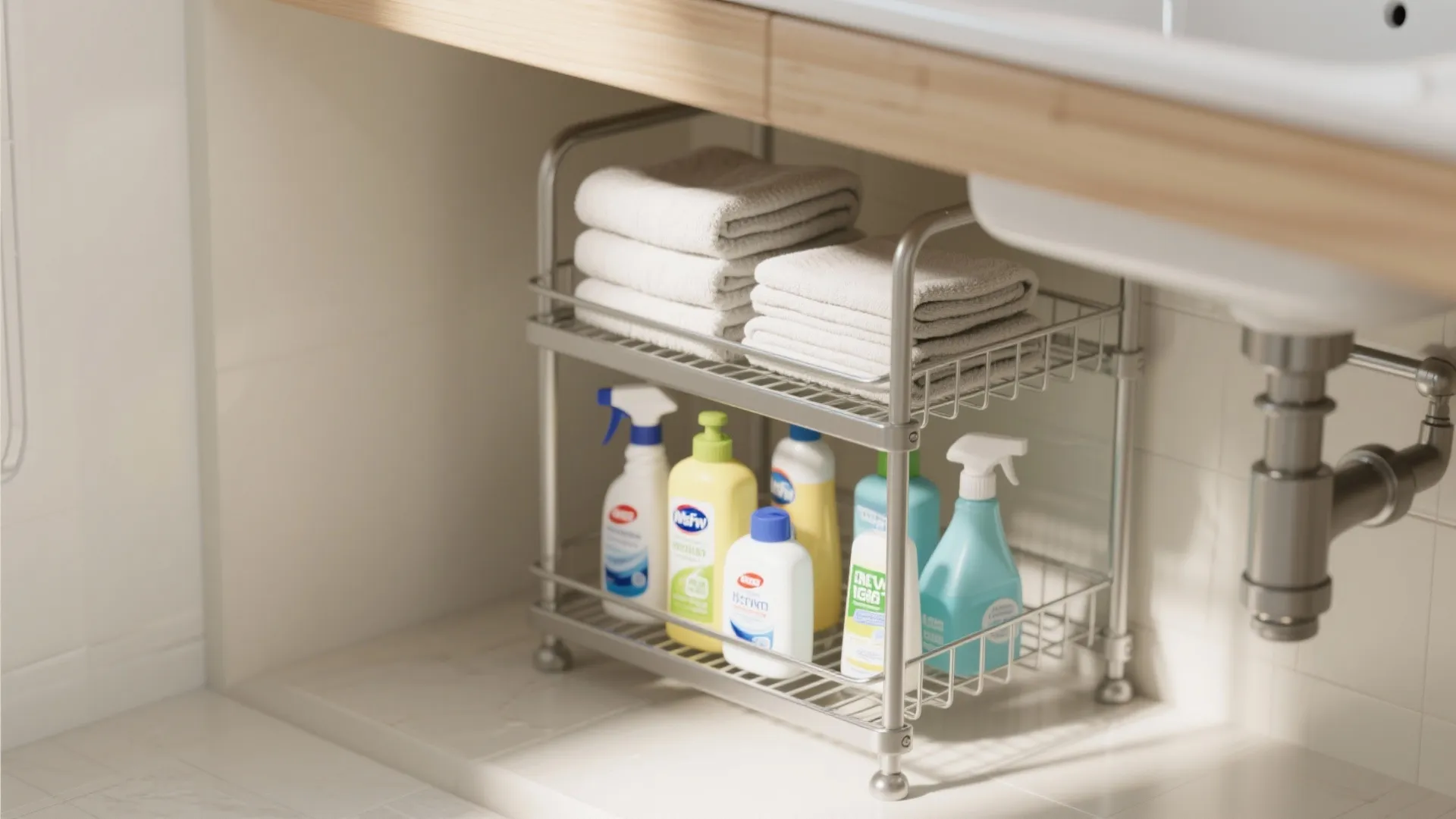 2. Tiered Shelving Rack