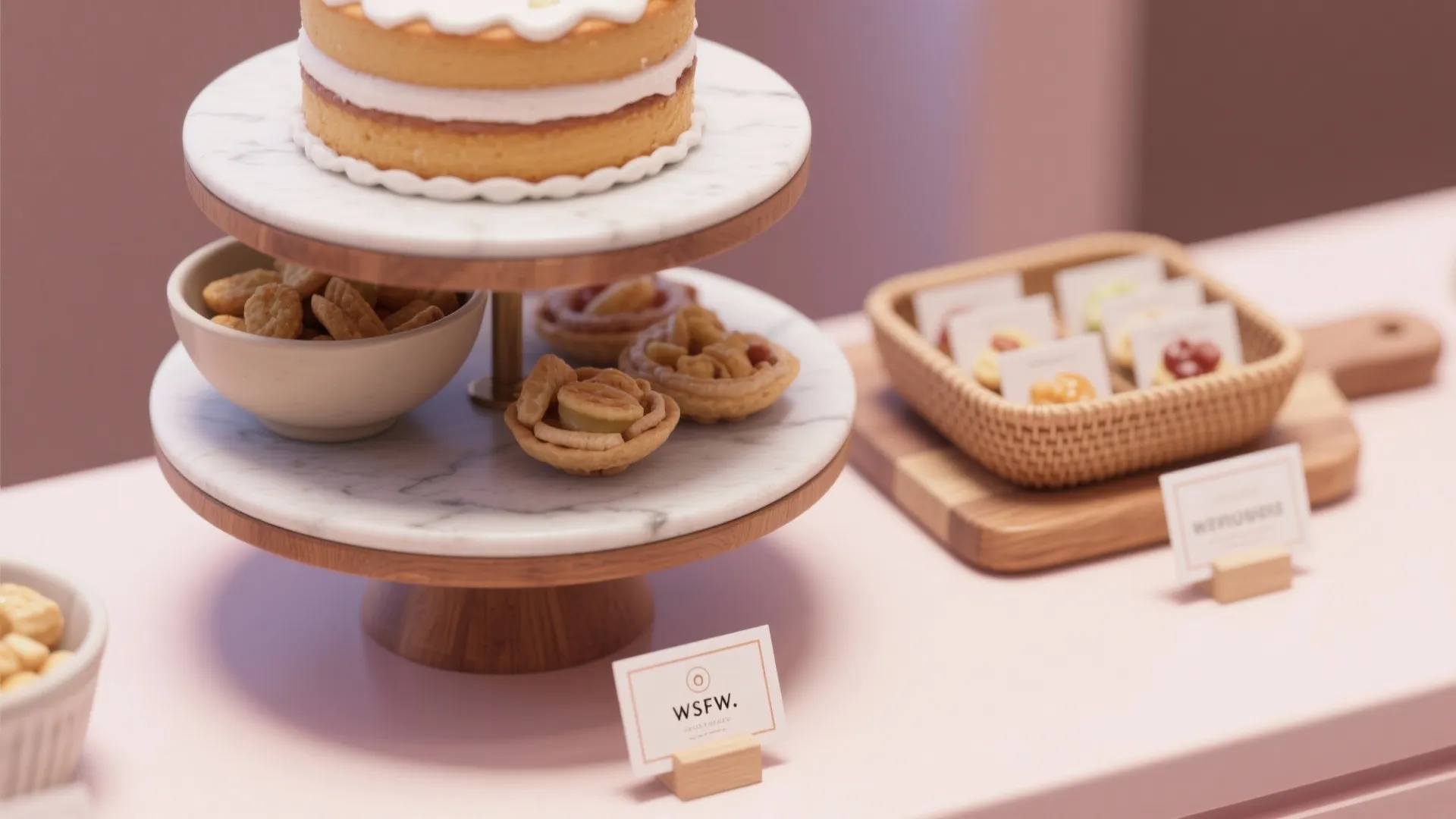 Snack Bar with Tiered Heights