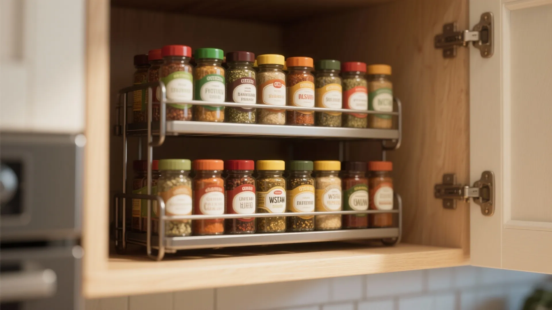 Tip 3: Tiered Spice Racks