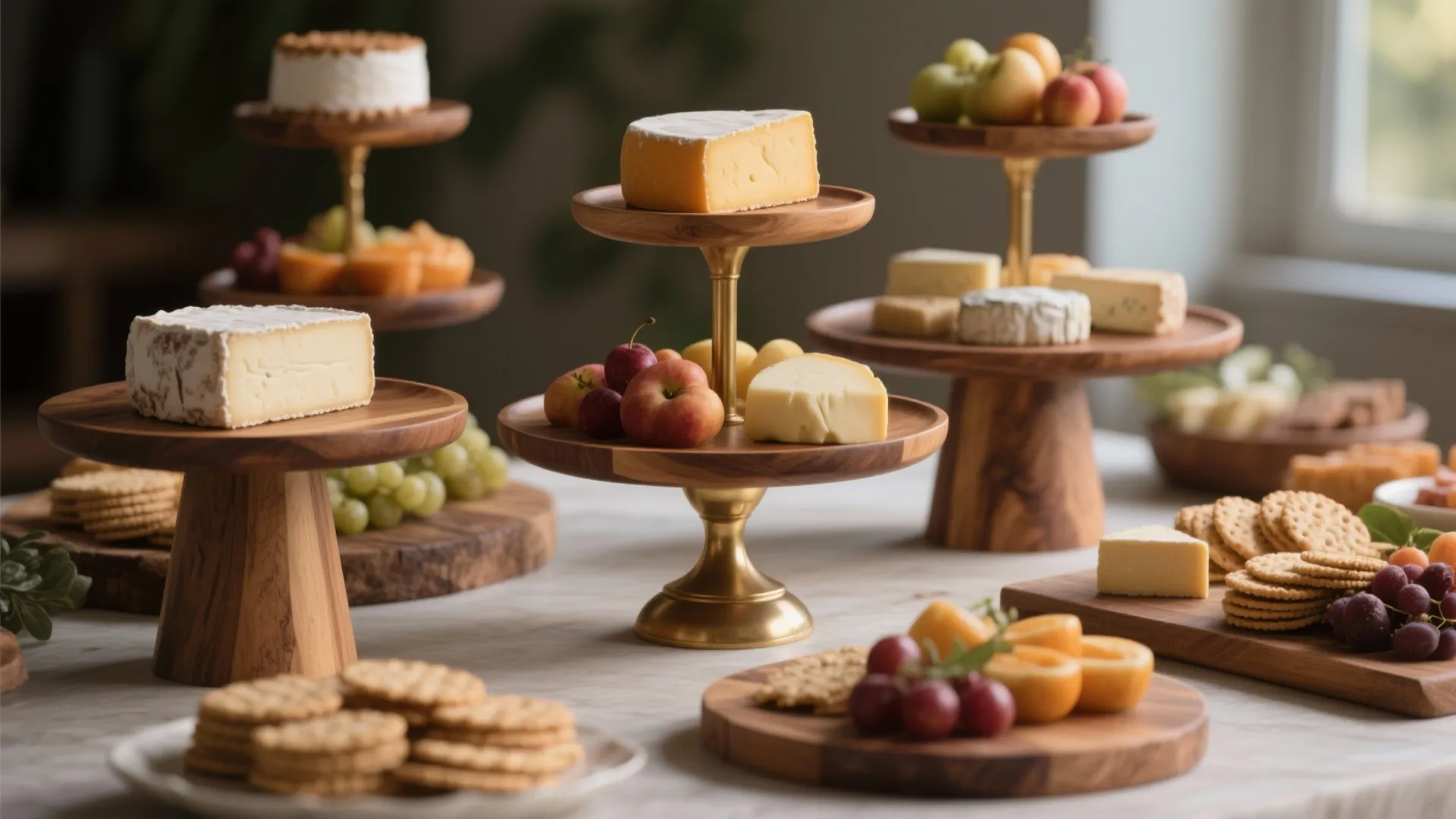 1. Go vertical with tiered stands