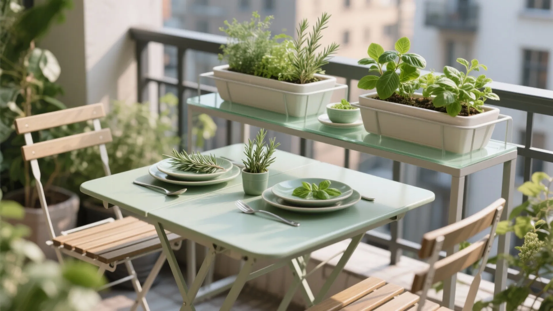 Tiered Plant-Stand Table: Grow Above, Dine Below