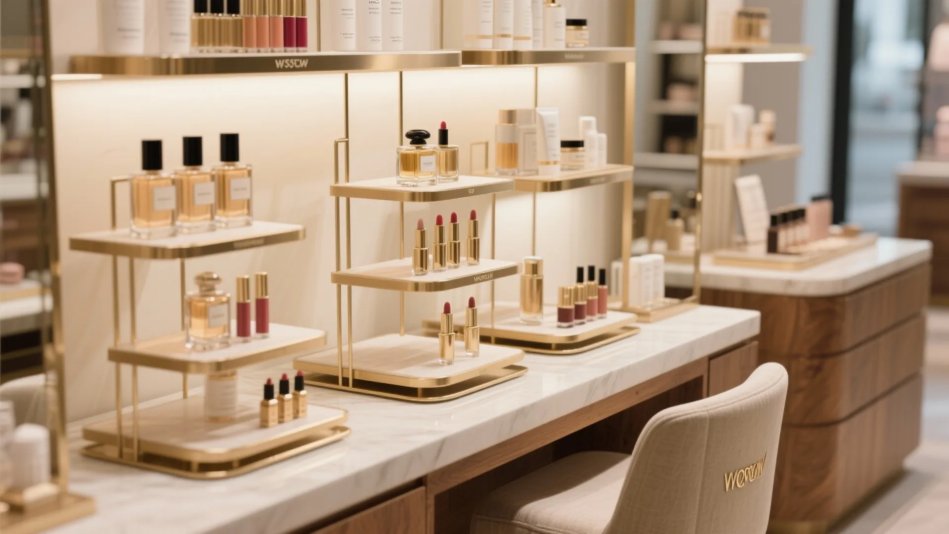 1. Tiered trays and vertical risers