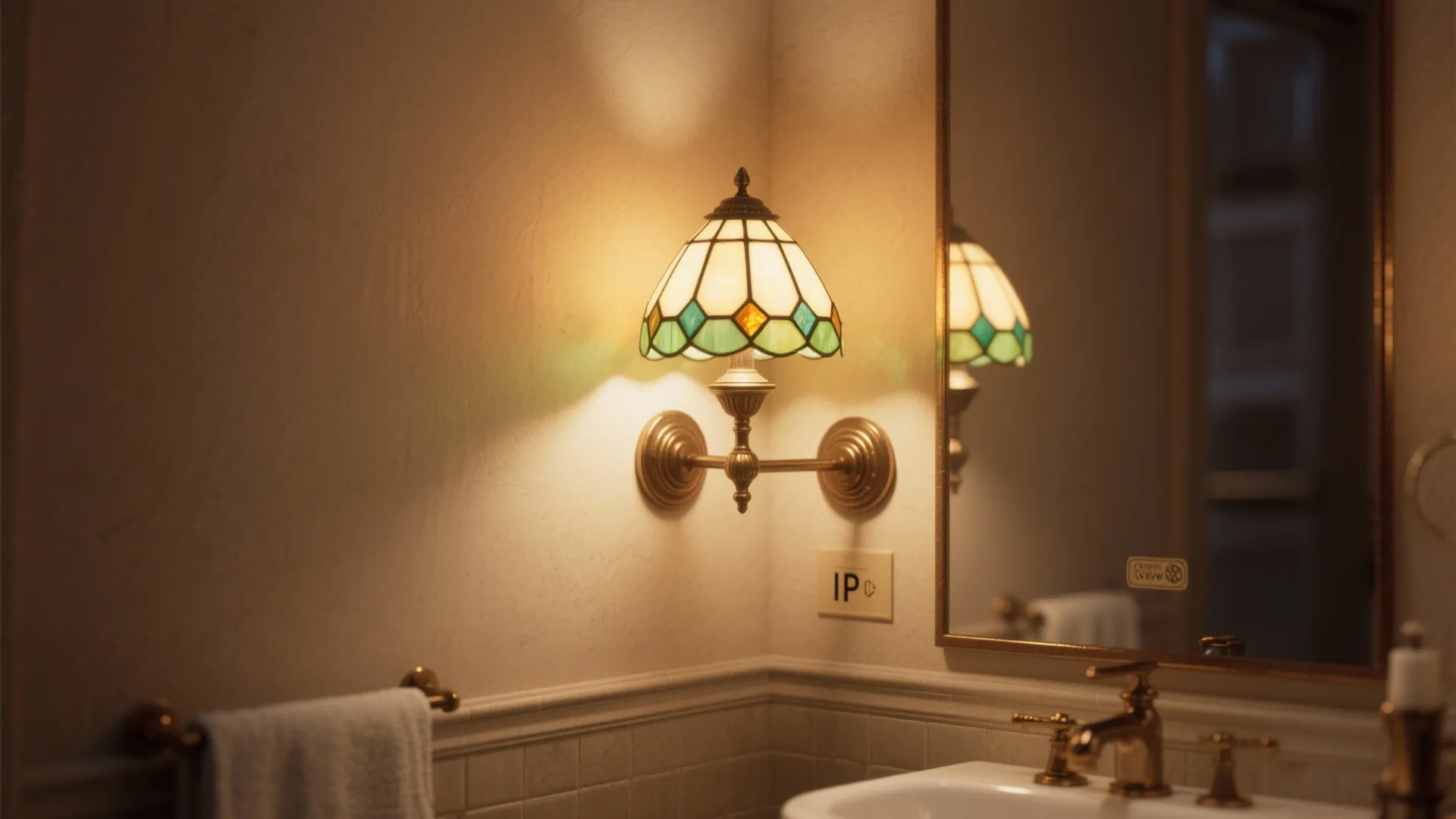 4. Bathroom charm with waterproofing caution