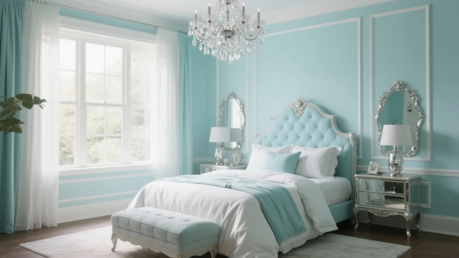 Tiffany   Co  Inspired Bedroom Decor Ideas: 1 Minute to Transform Your Space with Tiffany Elegance