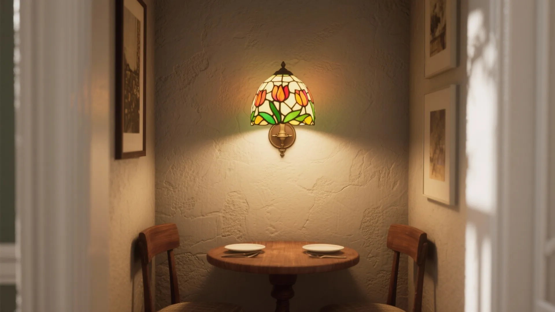 Tiffany Wall Lighting Ideas — 5 Creative Ways: How to use Tiffany-style wall lighting to elevate small spaces with color, pattern, and vintage charm