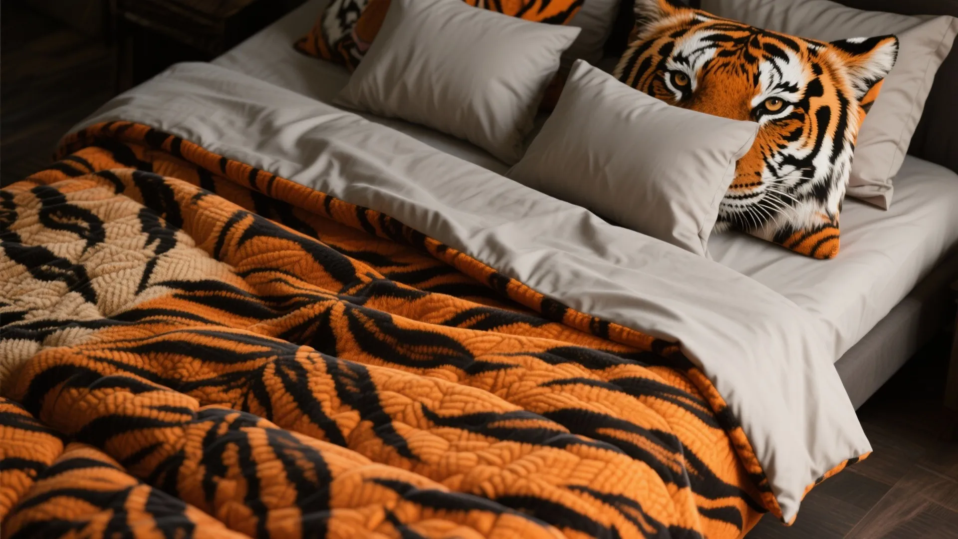 Tiger-Themed Bedding