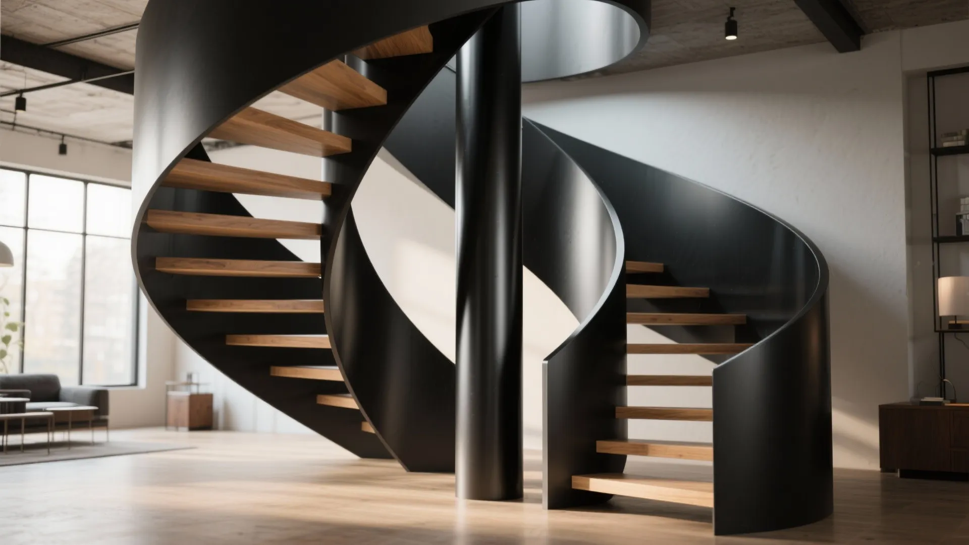 2. Tight spiral with wider landing options