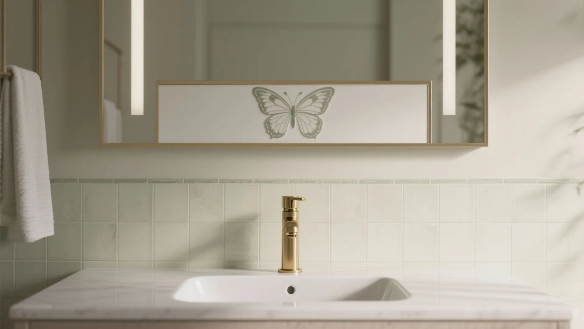 Butterfly Decorations for Bathroom: 5 Ideas: Small bathrooms spark big creativity — 5 practical butterfly décor inspirations from a pro designer