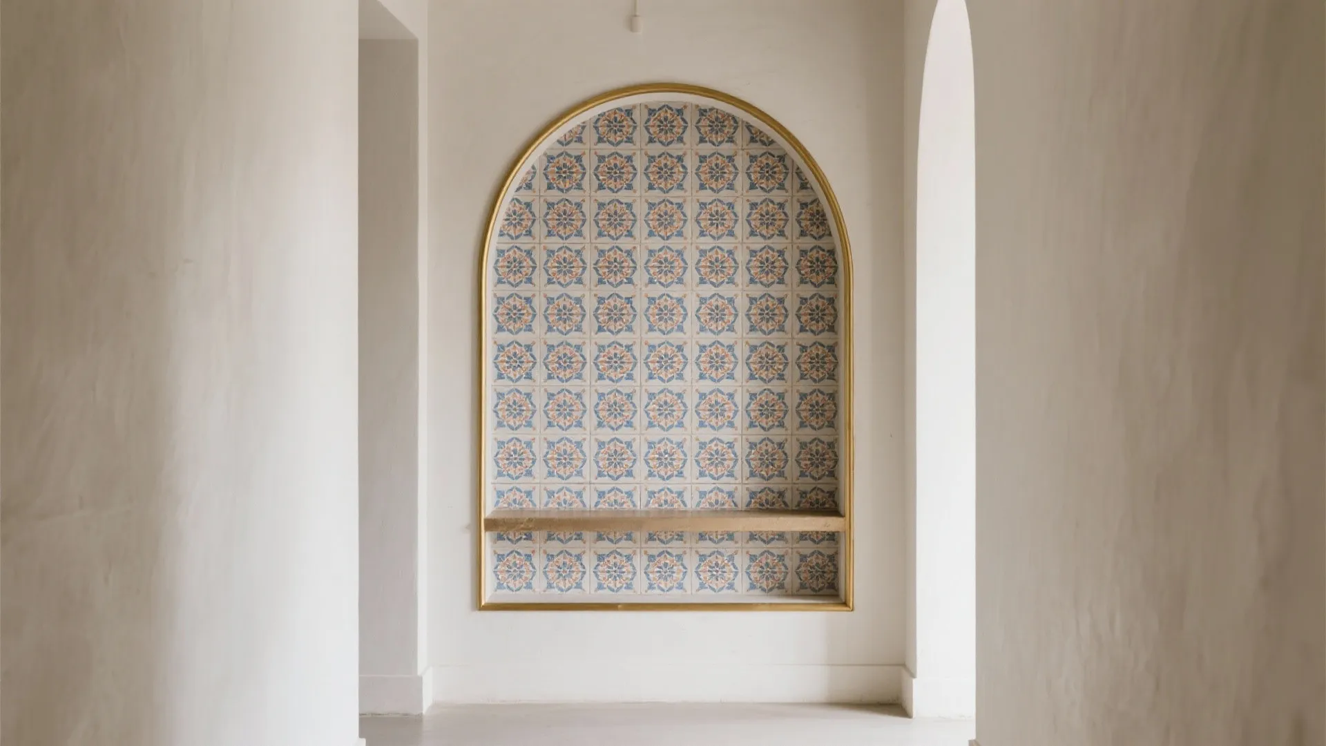 Accent Tile Walls with Indian Patterns