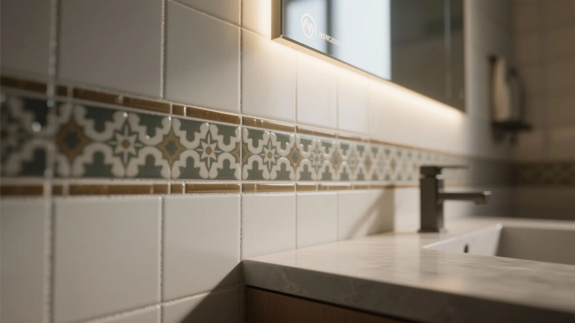 2. Choose a focal tile, not a full re-tile