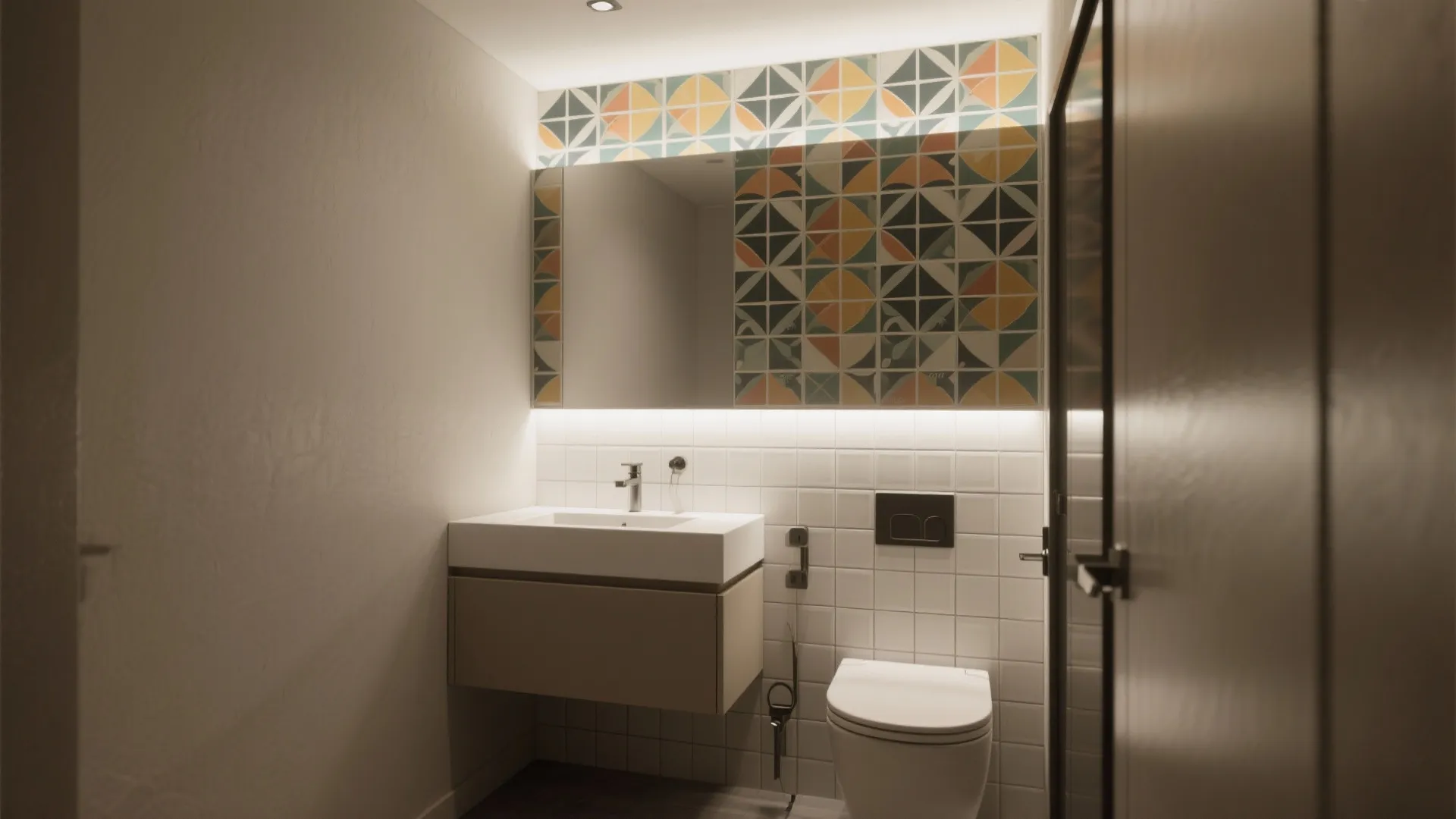 Graphic Tile as Wall Art