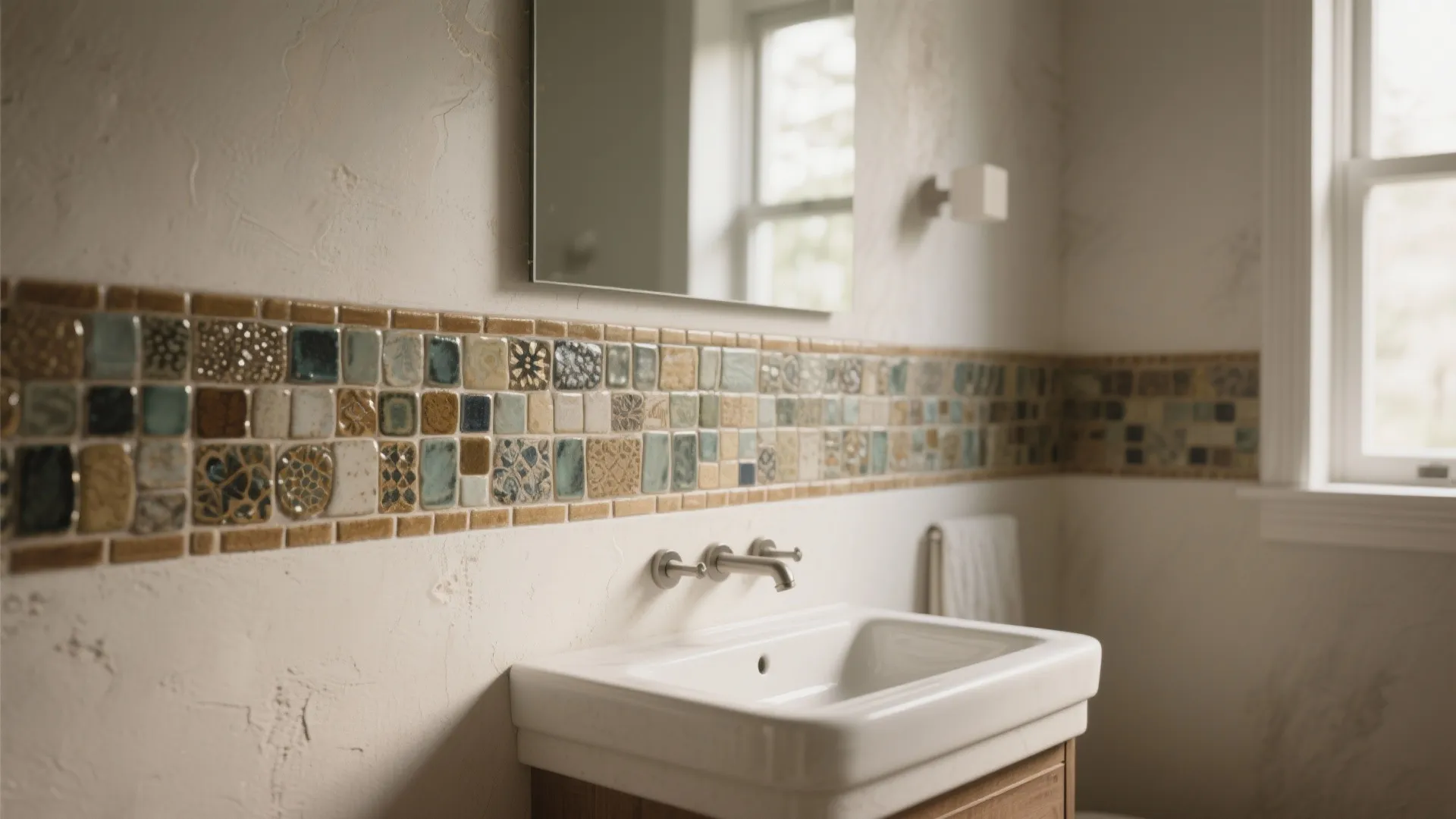 Tip 1: Treat a Tile Wall Like Art