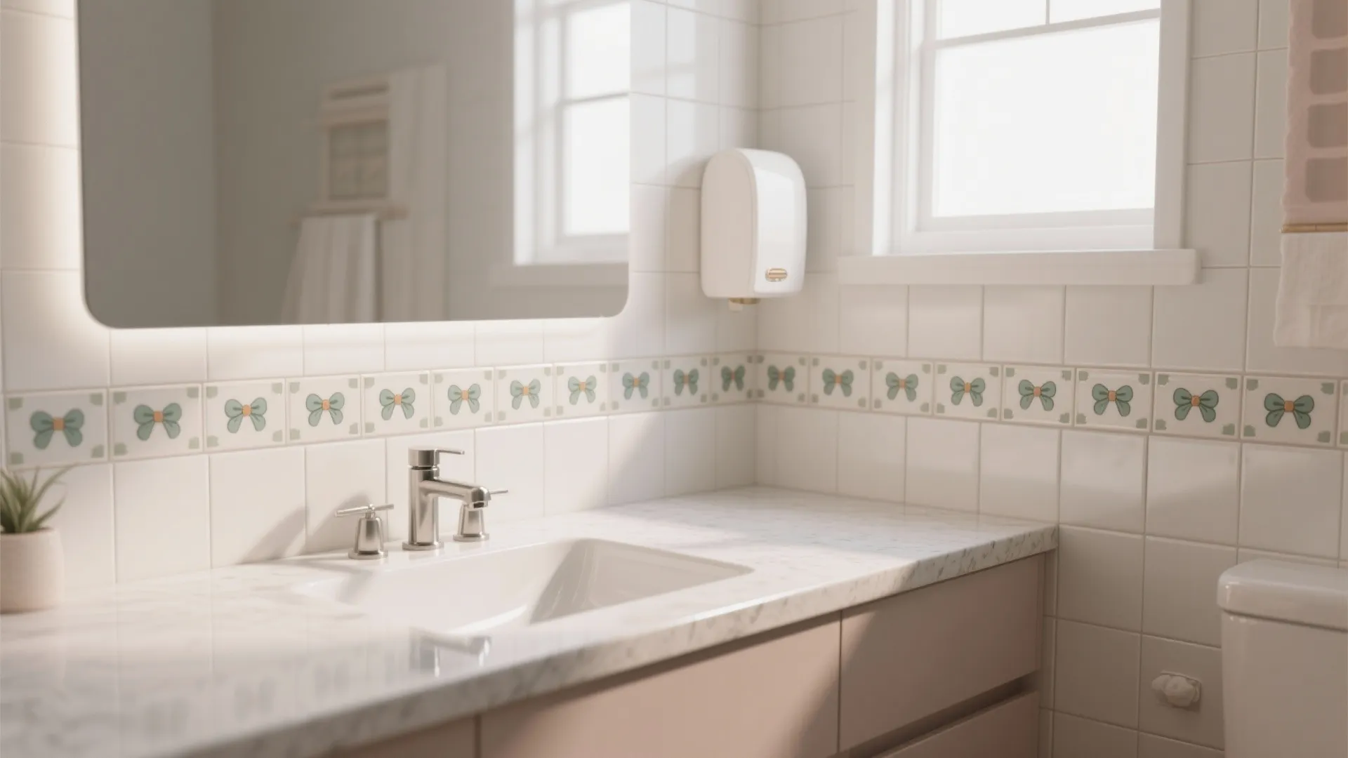 3. Playful Tiles and Backsplash