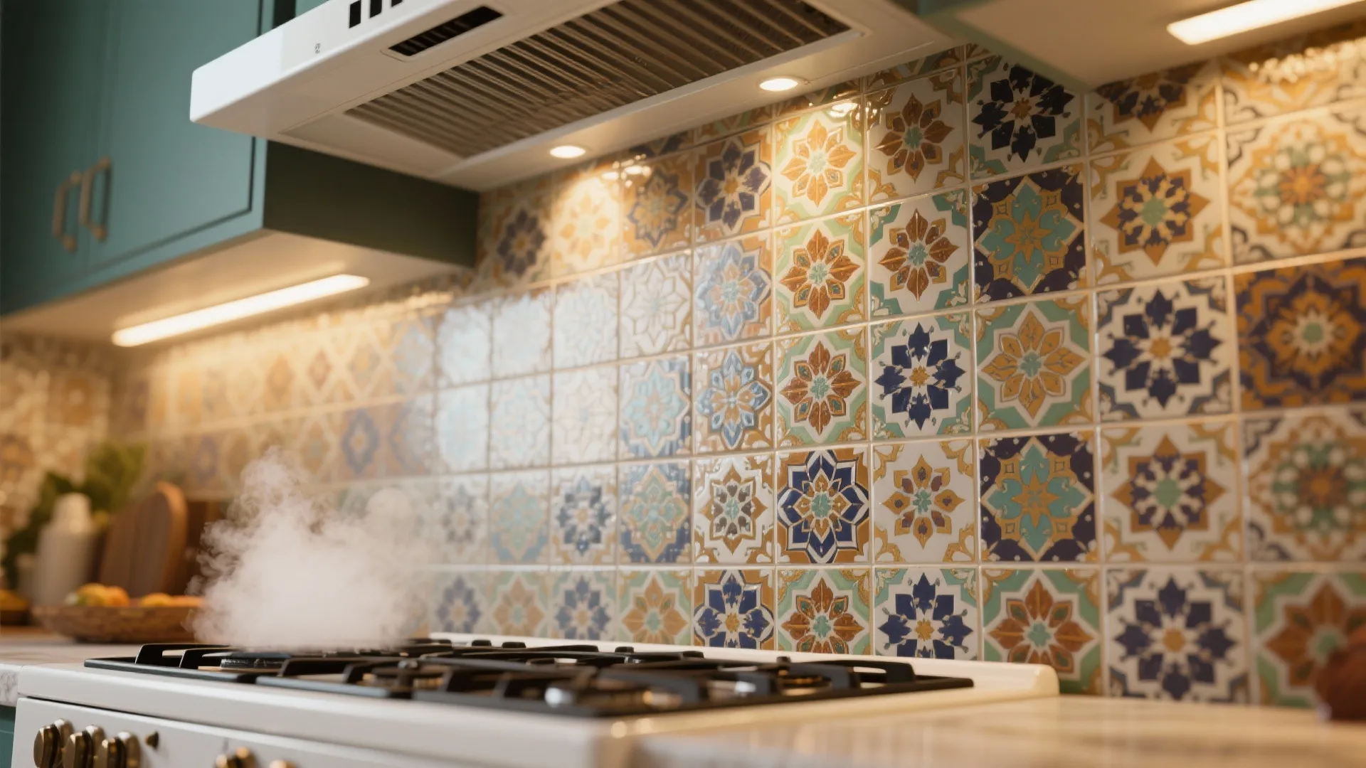 2. Use a single backsplash as a focal point