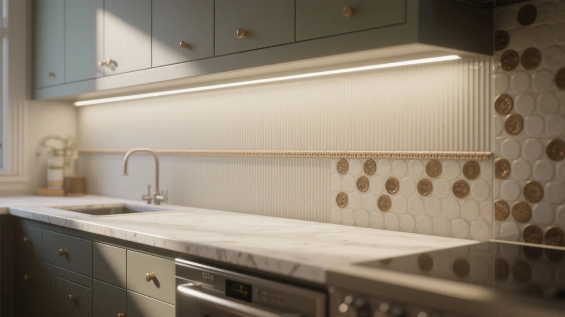 3. Textured tile band